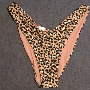 Aerie high-cut cheeky leopard bikini bottoms